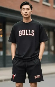 Compleu barbati de vara, tricou cu maneca scurta si pantaloni scurti