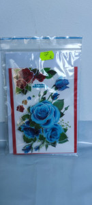Felicitare cu floare si petale 3D lucrate manual cod k729 - Img 2
