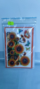 Felicitare cu floare si petale 3D lucrate manual cod k734 - Img 7