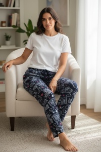 Pantaloni de pijama din polar pentru dama COD PNT-075