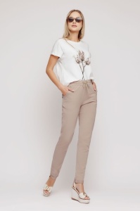 Pantaloni lungi eleganti ce imita inul pentru dama model nou cod x5530