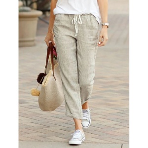 Pantaloni lungi eleganti ce imita inul pentru dama model nou cod x5540