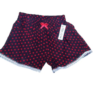 Pantaloni scurti inflorati din panza model nou cod x5340