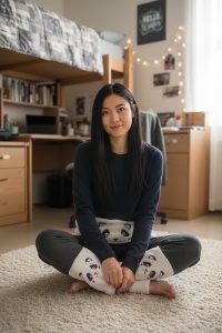 Pijama dama cu imprimeu cocolino pentru dama COD PJ-375