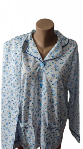 Pijama dama cu maneci lungi, din bumbac cod a1902 - Img 2