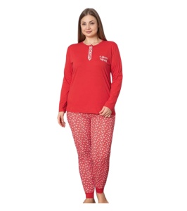 Pijama dama din bumbac cod x3960