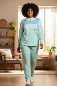 Pijama groasa din polar pentru dama COD PJ-370