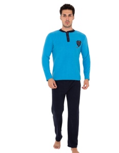 Pijama vatuita de barbati din bumbac cod x4410