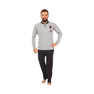 Pijama vatuita de barbati din bumbac cod x4417
