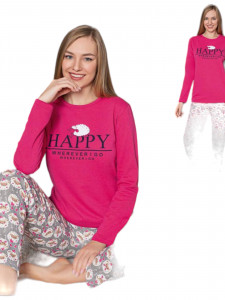 pijama vatuita de dama din bumbac 100% model nou cod L74959 - Img 2