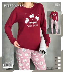 Pijama vatuita din bumbac de dama cod x20248