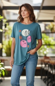 Tricou dama cu maneca scurta, marimi pana la 10xl