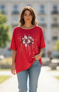 Tricou dama cu maneca scurta, marimi pana la 10xl