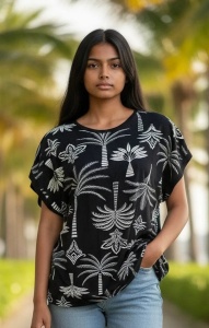 Bluza dama cu maneca scurta din bumbac