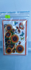Felicitare cu floare si petale 3D lucrate manual cod k734 - Img 8