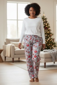 Pantaloni de pijama din polar pentru dama COD PNT-072