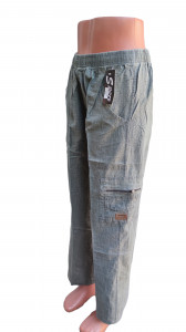Pantaloni lungi ce imita inul pentru barbati cod T1233 - Img 2