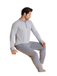 Pijama barbati groasa din bumbac model nou cod x3911