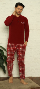 pijama cocolino groasa de barbati model nou cod L10826 - Img 1