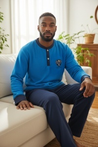 Pijama groasa cocolino de barbati COD PJ-048