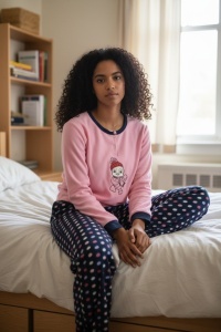 Pijama groasa din polar pentru dama COD PJ-367