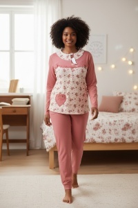 Pijama groasa din polar pentru dama COD PJ-372