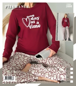 Pijama vatuita din bumbac de dama cod x20245