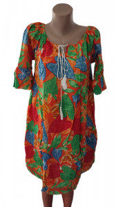 Rochie dama cu maneca scurta, din bumbac cod a1454 - Img 2