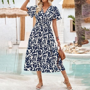 Rochie de vara cu diferite imprimeuri model nou cod x5699