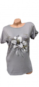 Tricou dama calitativ cu maneca scurta cod x0364 - Img 2