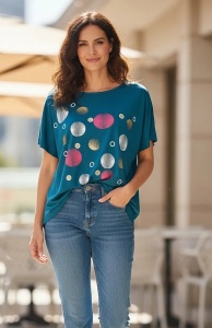 Tricou dama cu maneca scurta, marimi pana la 10xl