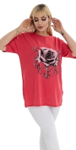 Tricou dama cu maneca scurta, marimi pana la 5xl