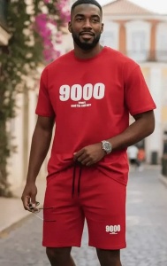 Compleu barbati de vara, tricou cu maneca scurta si pantaloni scurti