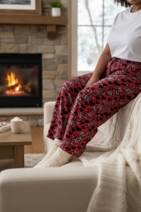 Pantaloni de pijama din polar pentru dama COD PNT-069