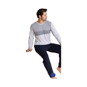 Pijama vatuita de barbati din bumbac cod x4412