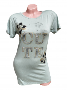 Tricou dama cu maneca scurta cod x0207 - Img 2