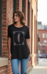 Tricou dama cu maneca scurta, marimi pana la 10xl