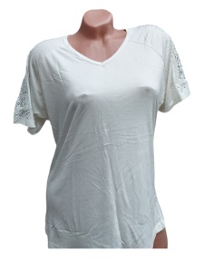 Bluza dama cu broderie pe maneci cod x2446
