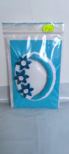 Felicitare cu floare si petale 3D lucrate manual cod k739 - Img 2