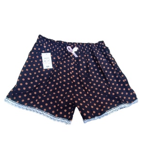 Pantaloni scurti inflorati din panza model nou cod x5343