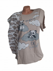 pijama dama cu maneca scurta cod p714 - Img 1