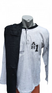 pijama din bumbac vatuit pentru barbati cod m335 - Img 1