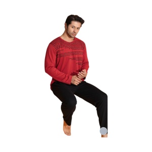 Pijama vatuita de barbati din bumbac cod x4413