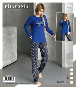 Pijama vatuita din bumbac de dama cod x20249