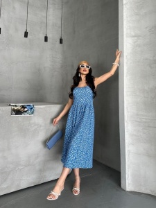 Rochie de vara cu diferite imprimeuri model nou cod x5711
