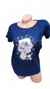 Tricou dama calitativ cu maneca scurta cod x0365 - Img 2