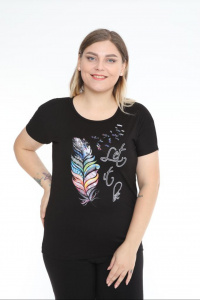 Tricou dama cu maneca scurta cod x0249 - Img 2