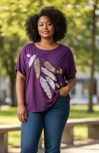 Tricou dama cu maneca scurta, marimi pana la 10xl