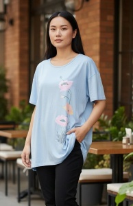 Tricou dama cu maneca scurta, marimi pana la 10xl