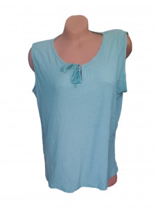 Bluza dama calitativa fara maneca din in cod T946 - Img 2